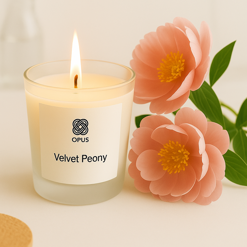 Velvet Peony  Fragranced Candle