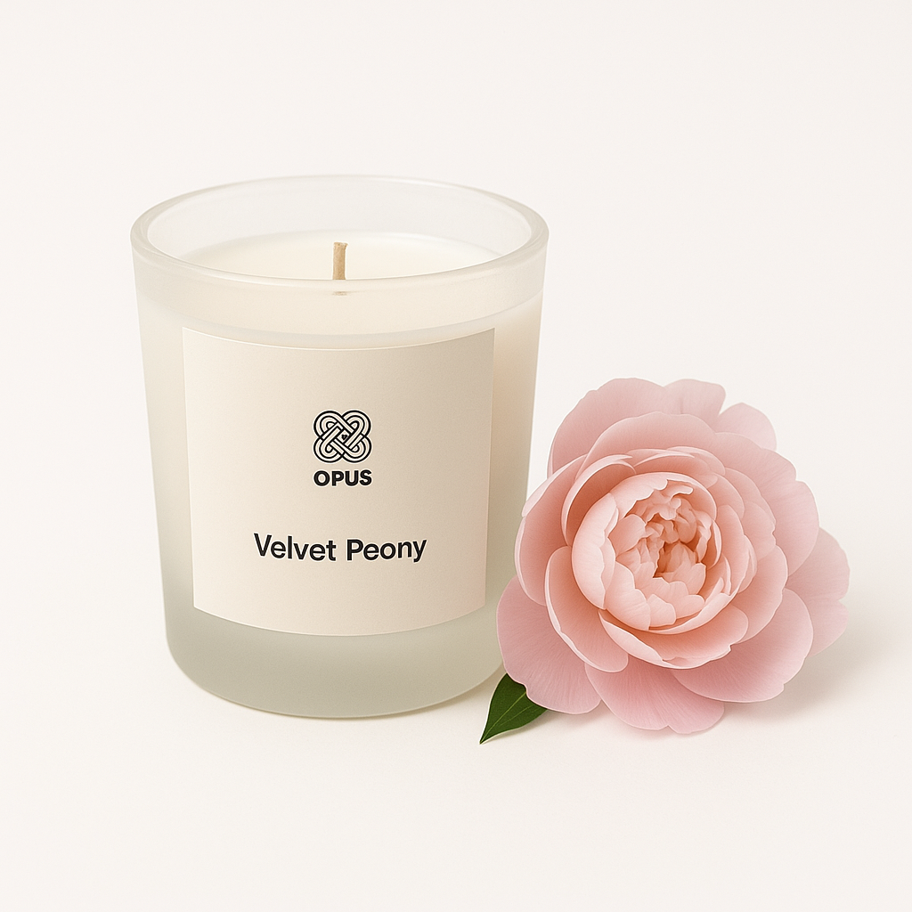 Velvet Peony  Fragranced Candle